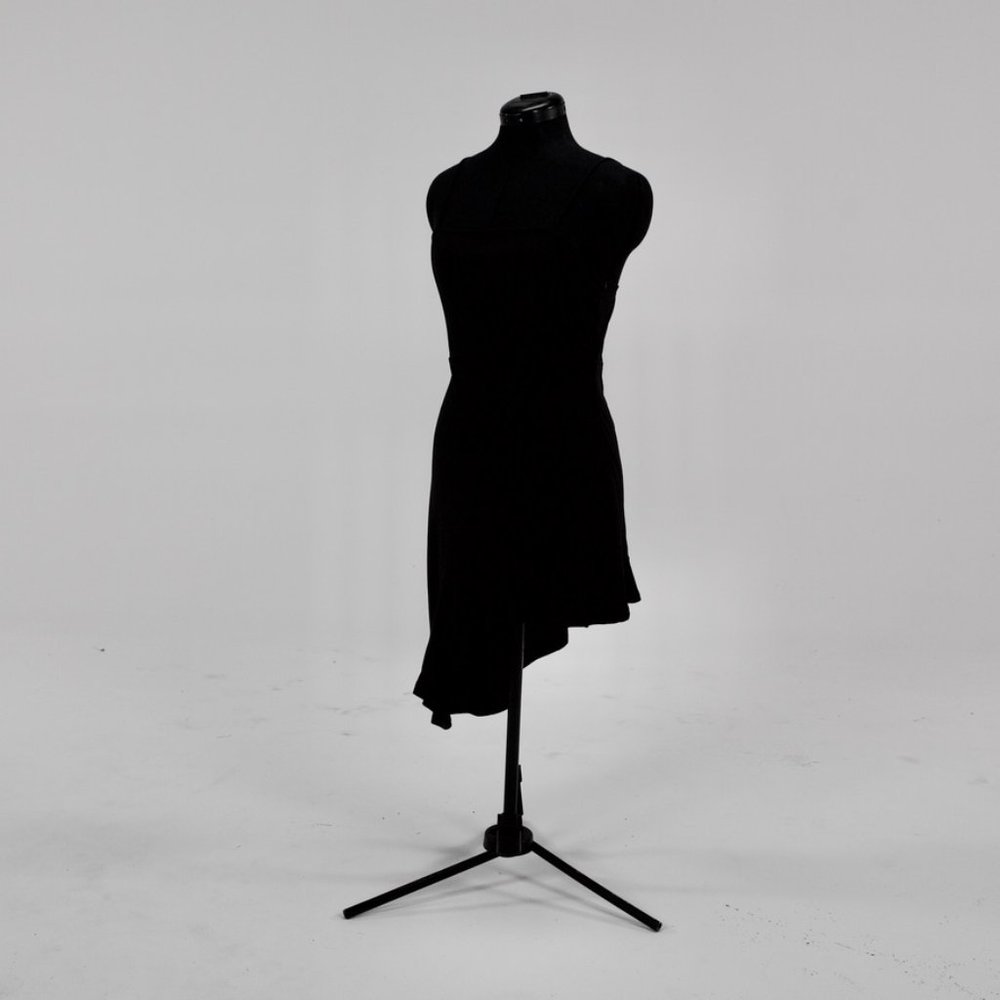 Black Spaghetti Strap Ruffle Dress - Picture 4 of 5